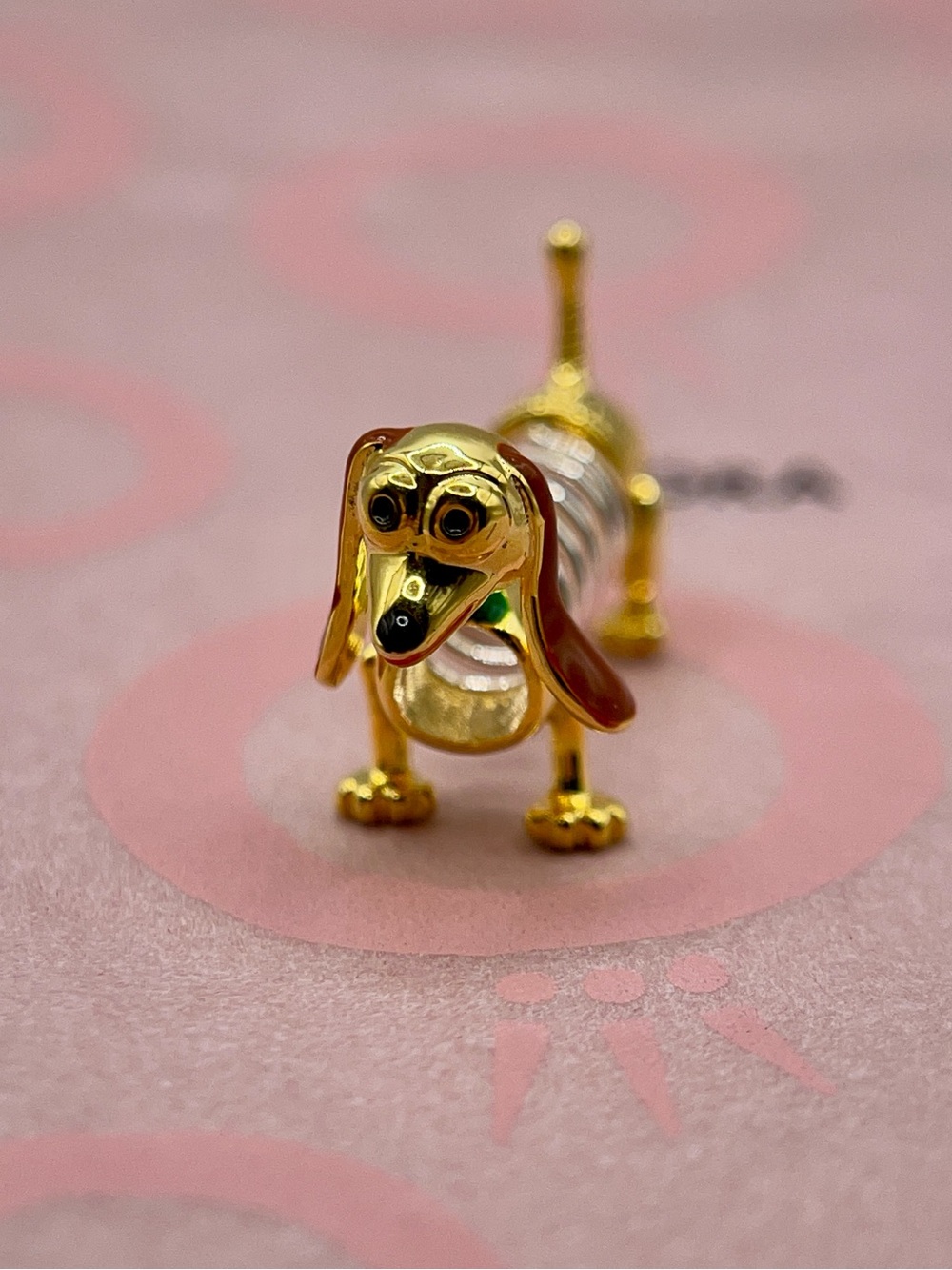 Pandora Disney Pixar Toy Story Slinky Dog Two-Tone Charm - Picture 2 of 8